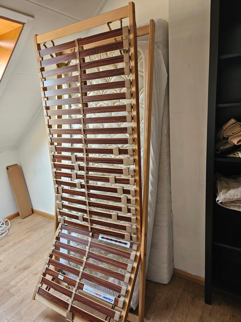 Lattenbodem 80x200 RAWI REGULA multicomfort verstelbaar, Ophalen, Gebruikt, Eenpersoons, 80 cm