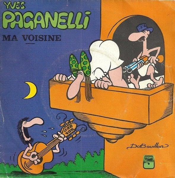 Yves Paganelli "Ma Voisine b/w Je Pense A Toi" (1977), Gebruikt, Overige genres, 7 inch, Fotohoes