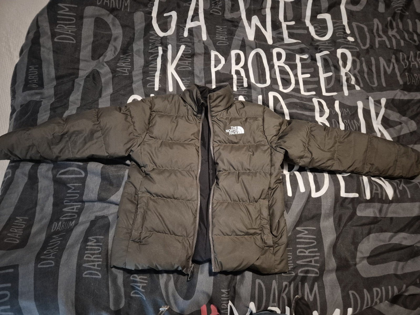 The North Face omkeerbare jas voor kinderen maat 164, Ophalen of Verzenden, Gebruikt, The North Face, Jongen of Meisje
