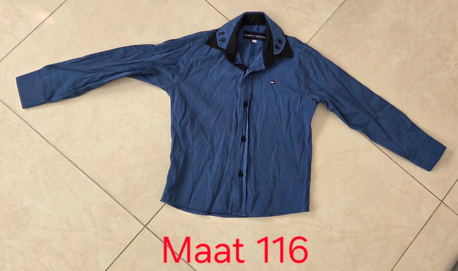Tommy Hilfiger overhemd voor jongens, maat 116, Gebruikt, Overhemd of Blouse, Ophalen of Verzenden, Tommy Hilfiger