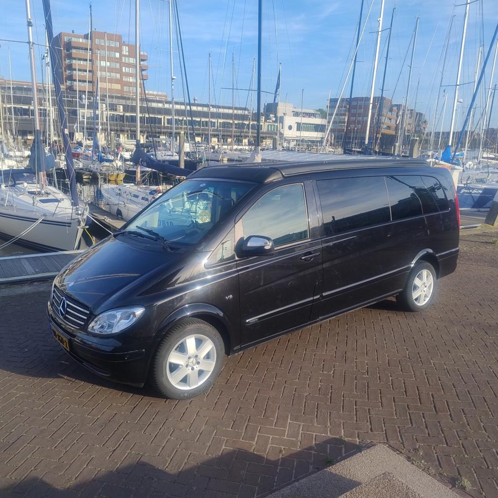 Mercedes-Benz Viano 3.0 CDI AUT 2009 Zwart, Auto's, Mercedes-Benz, Automaat, Achterwielaandrijving, 2000 kg, 255 €/maand