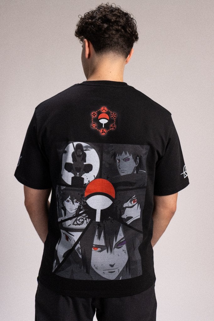 Anime Oversized T Shirt - Uchiha Clan, Kleding | Heren, T-shirts, DLC Brothers, Zwart, Nieuw, Ophalen of Verzenden