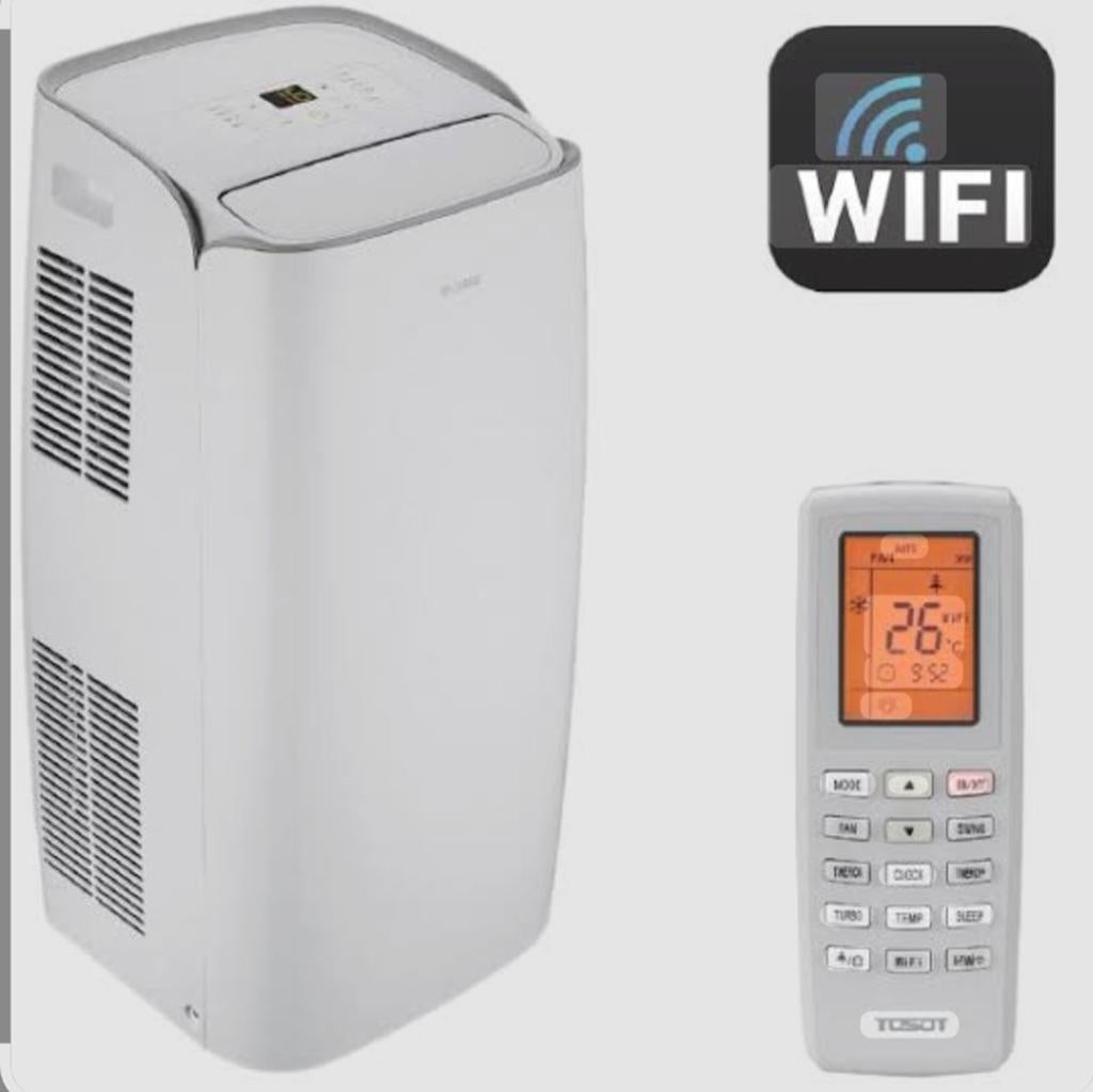 Tosot Mobiele Airco met WiFi en Afstandsbediening, Witgoed en Apparatuur, Airco's, Ophalen, Minder dan 60 m³, Timer, 3 snelheden of meer