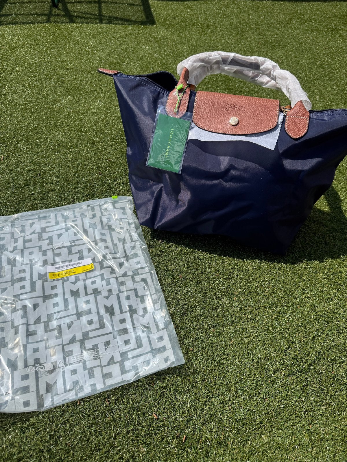Longchamp Le Pliage tas maat L – Marineblauw, Ophalen of Verzenden, Nieuw, Blauw, Schoudertasje