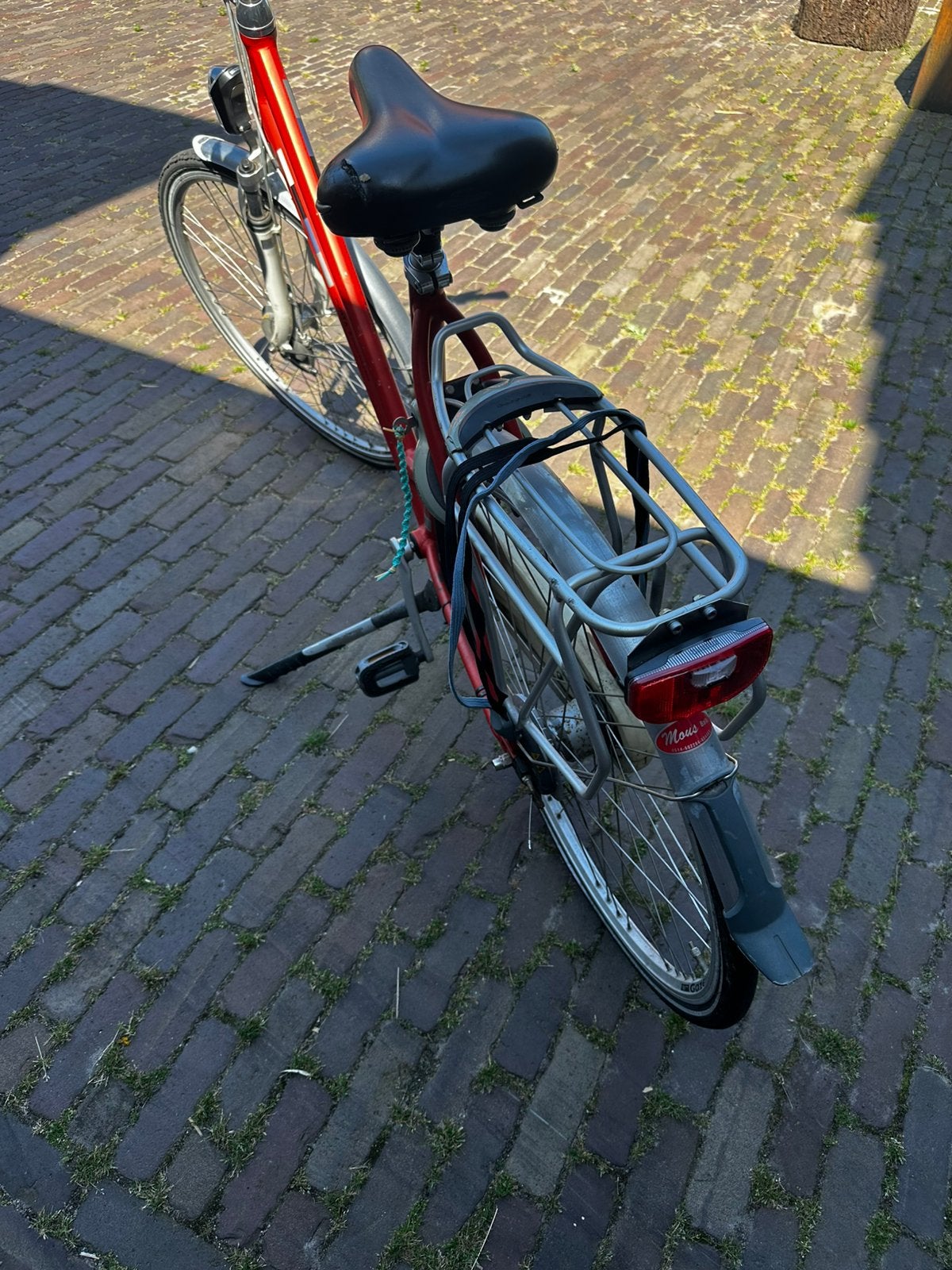 Gazelle dames fiets fris oranje, Fietsen en Brommers, Ophalen, Minder dan 10 versnellingen, Gebruikt, 55 cm of meer
