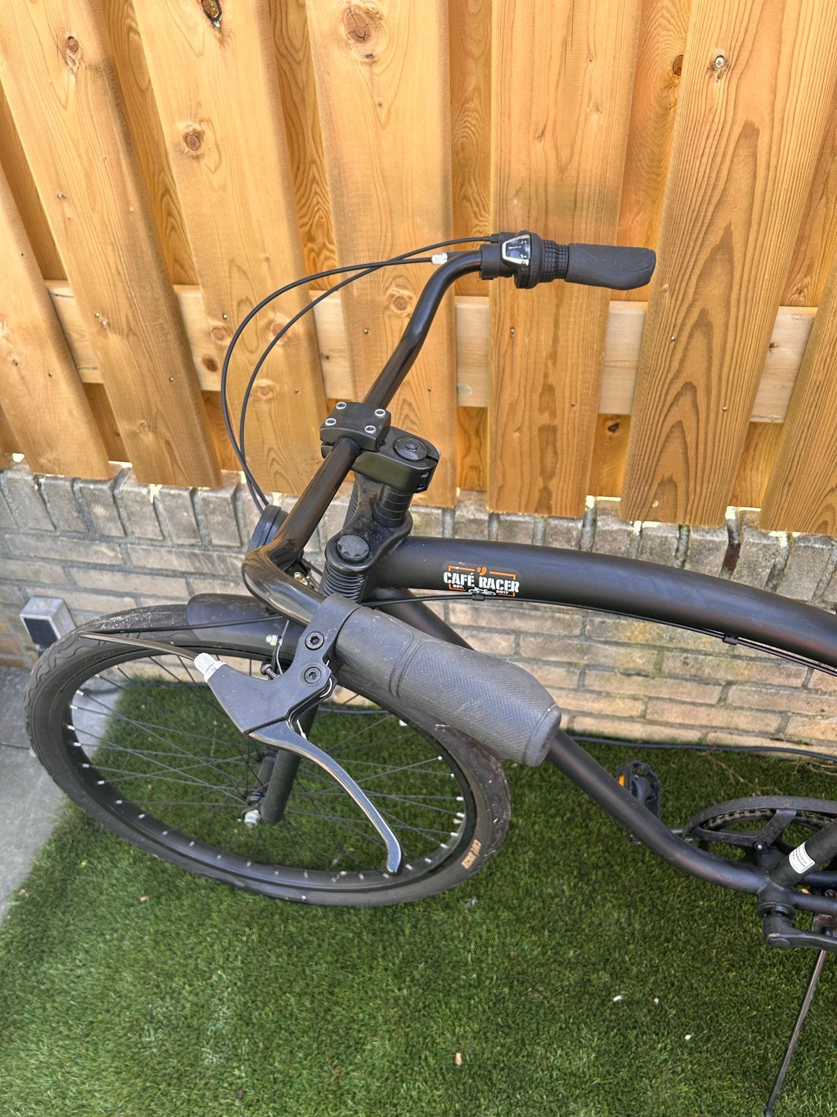Cafe Racer fiets - Zwart, Velgrem, Versnellingen, Nieuw, 53 tot 57 cm