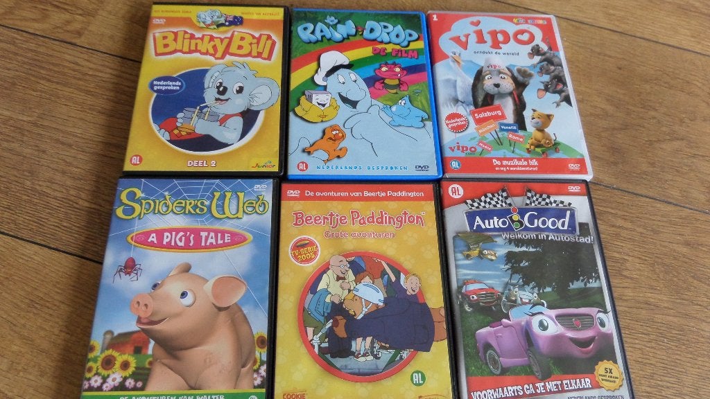 Blinky Bill, Spiders Web, Vipo, Paddington, Raindrop, Auto, Alle leeftijden, Ophalen of Verzenden, Zo goed als nieuw, Film
