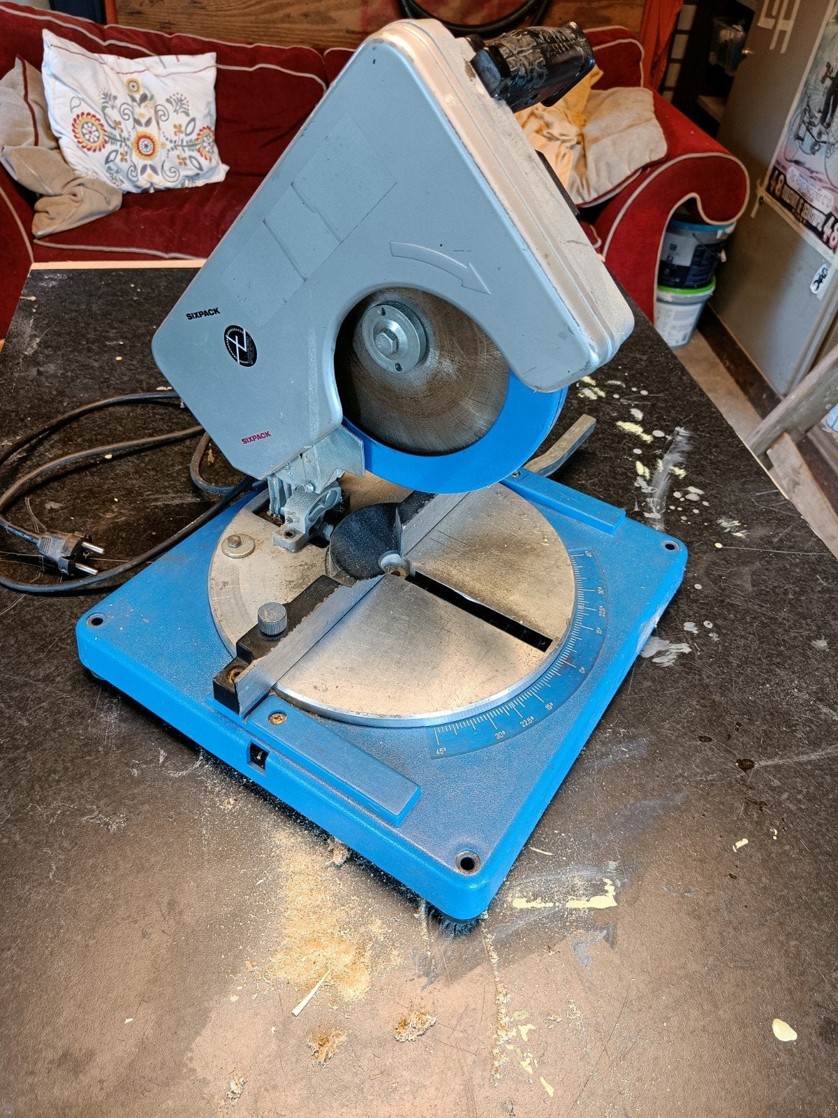 Electra Beckum afkort- en verstekzaag, 600 tot 1200 watt, Ophalen of Verzenden, Afkortzaag, 30 tot 70 mm
