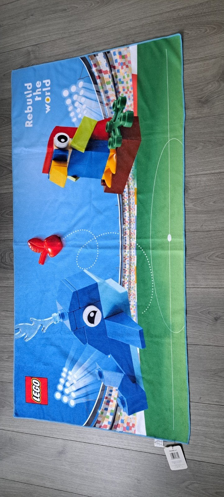 Nieuw Lego strandlaken / handdoek met kaartje, Ophalen of Verzenden, Nieuw, Jongen of Meisje