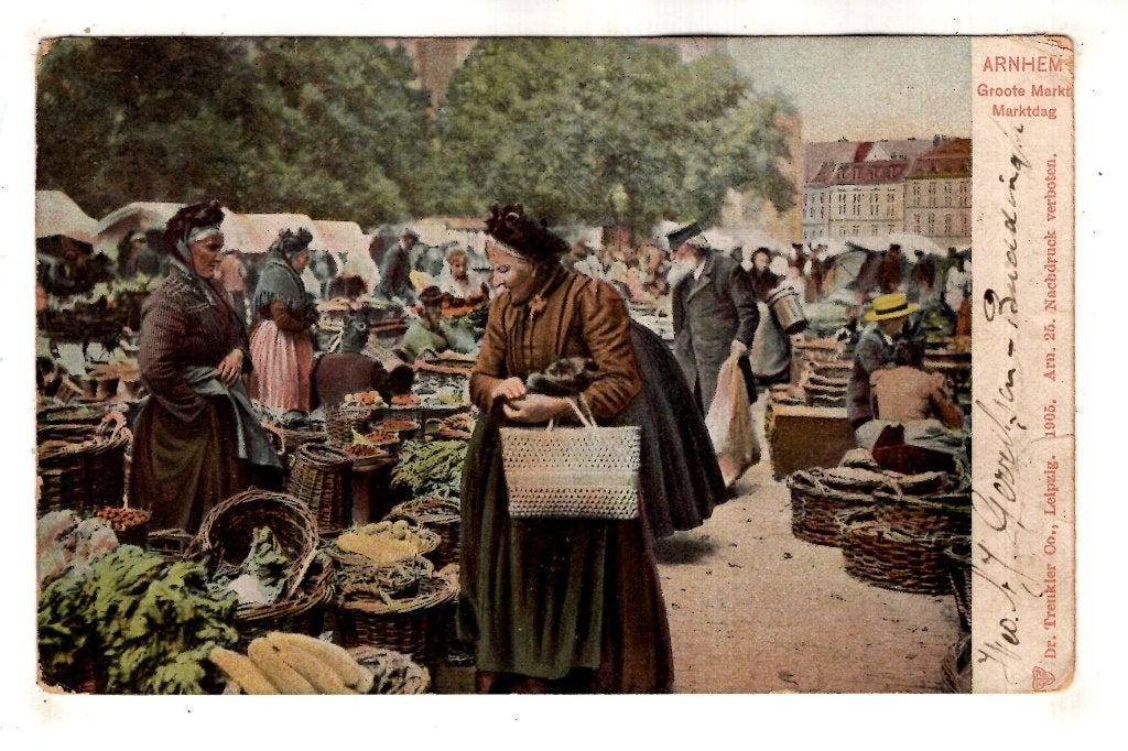 Arnhem Markttype Markt  1905, Verzenden, Voor 1920, Gelopen, Gelderland