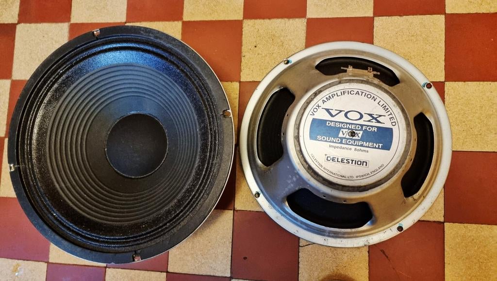 2 x Vox Celestion 8 Ohm Speaker - 50 watt per stuk., Overige merken, Gebruikt, Overige typen, Ophalen of Verzenden