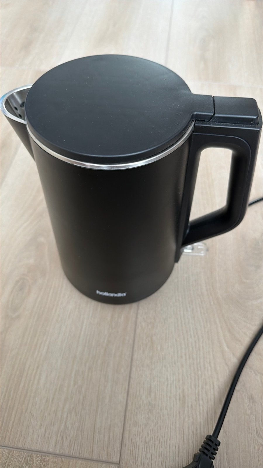 Hollandia waterkoker - Zwart, 1 tot 2 liter, Ophalen of Verzenden, Gebruikt, Draadloos