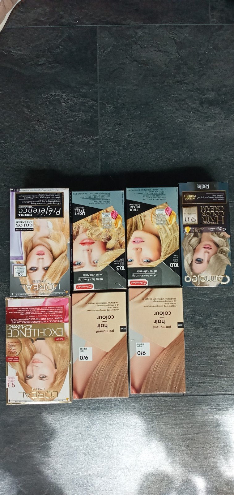 7 nieuwe pakken haarverf blond, Ophalen of Verzenden, Nieuw, Ogen