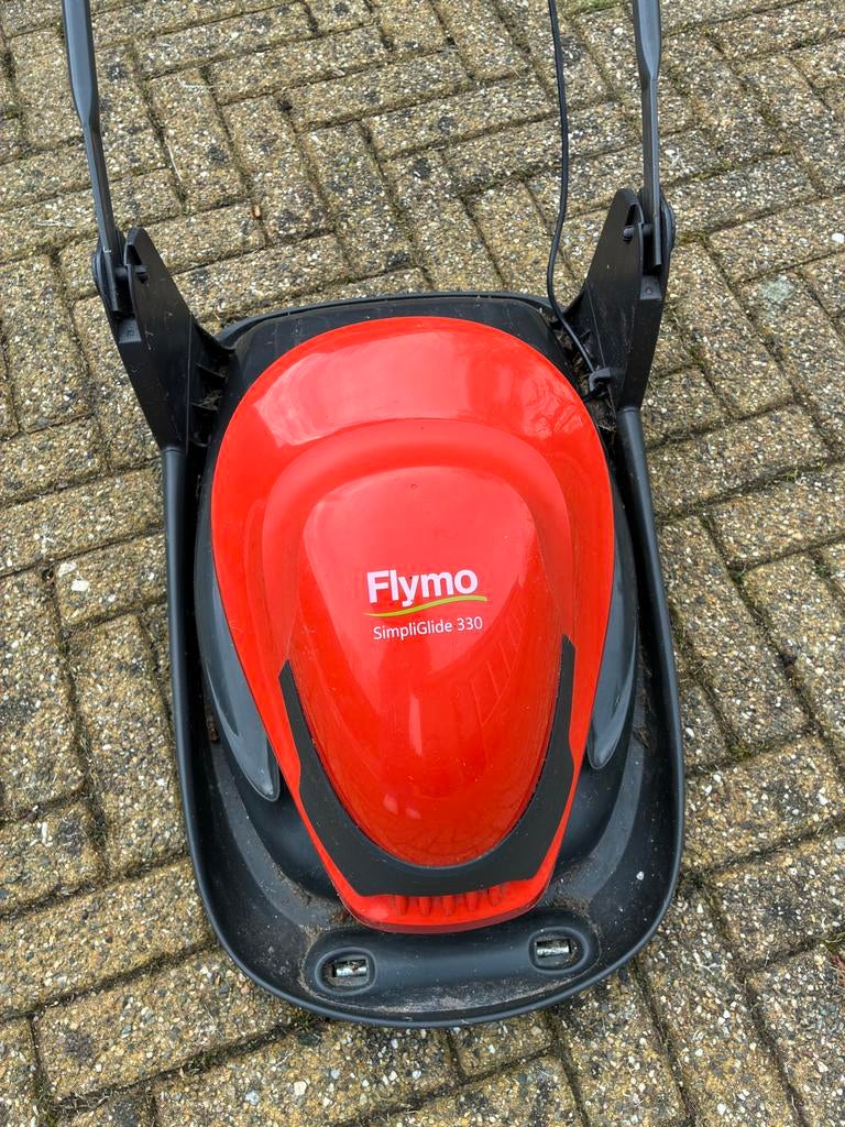 Flymo SimpliGlide 330 Elektrische Zweefmaaier - 33cm, Tuin en Terras, Grasmaaiers, Ophalen, Elektrische grasmaaier, Zo goed als nieuw