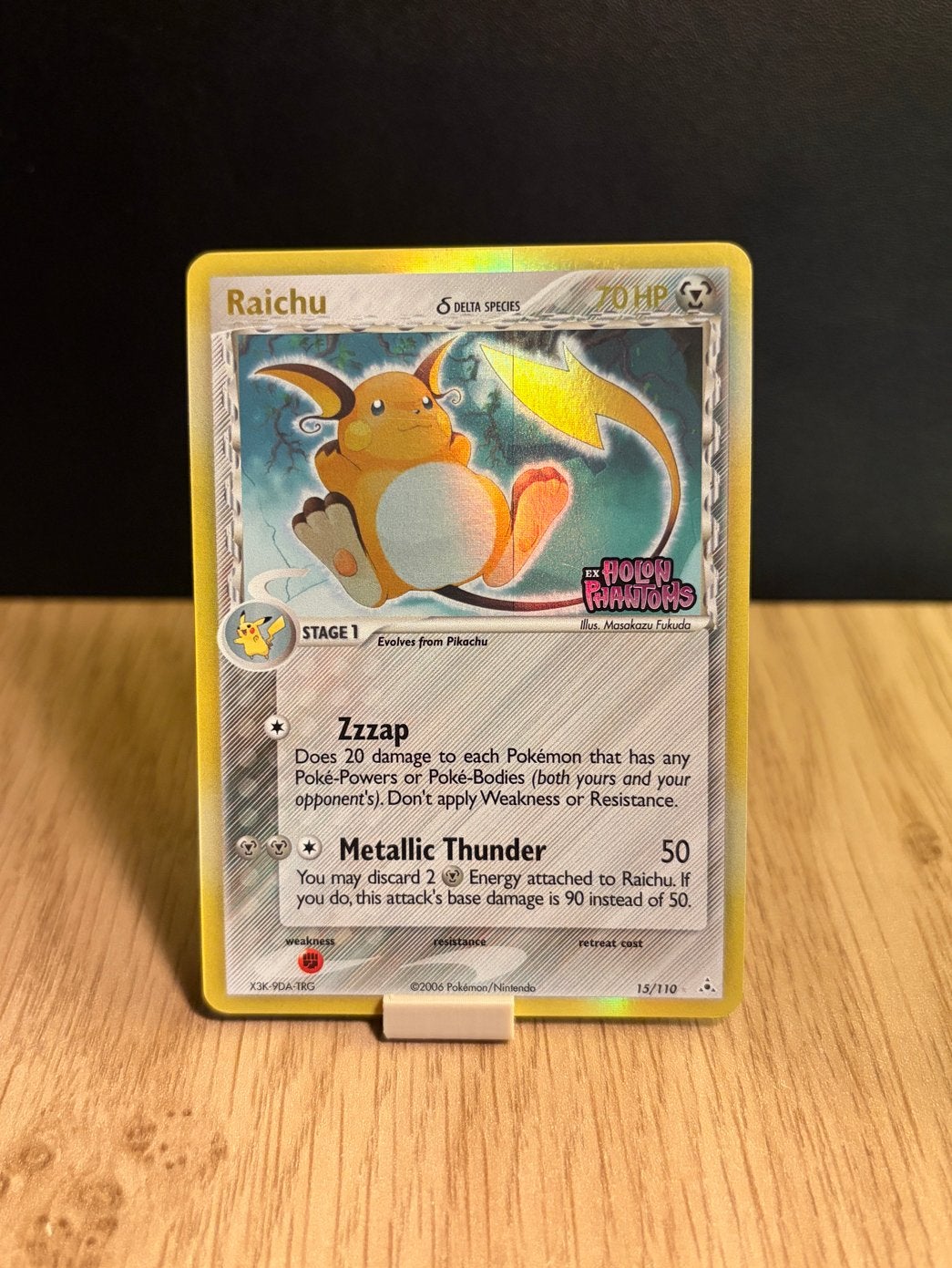 Raichu Delta Species Holo Foil Pokémon Kaart 13/110, Hobby en Vrije tijd, Verzamelkaartspellen | Pokémon, Ophalen, Zo goed als nieuw