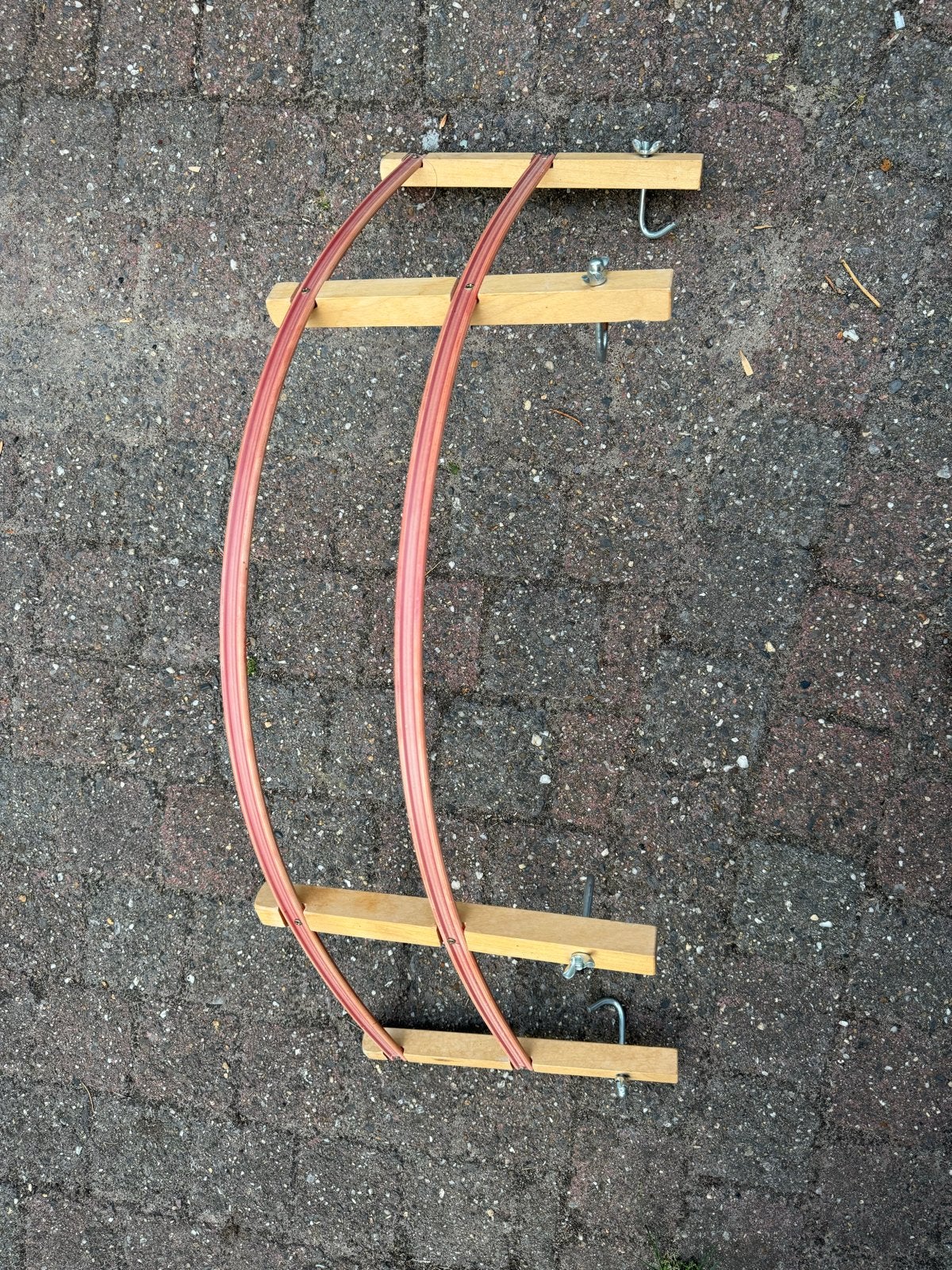 Houten Slee 120cm - Vintage Winterplezier, Ophalen, Rugleuning, Gebruikt, Hout