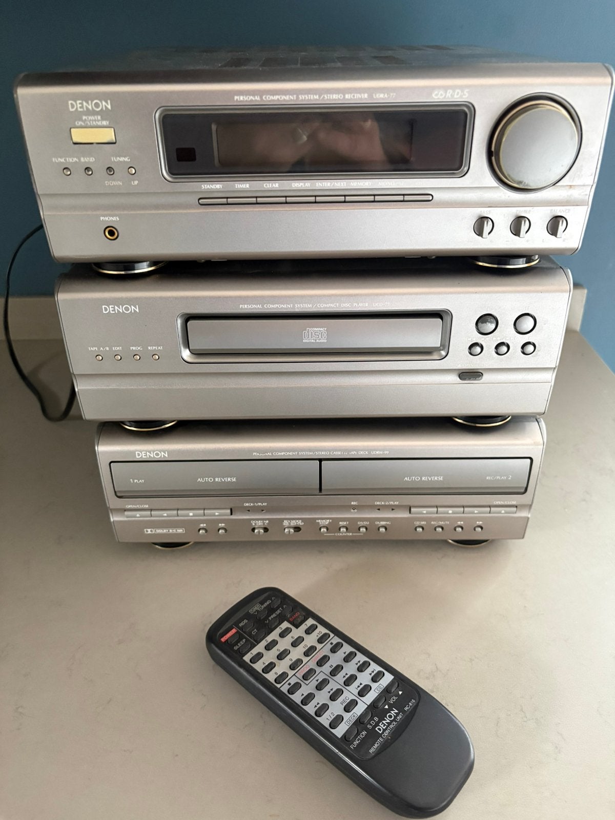Denon D77 midi hifi systeem, Gebruikt, Denon, Cd-speler, Losse componenten