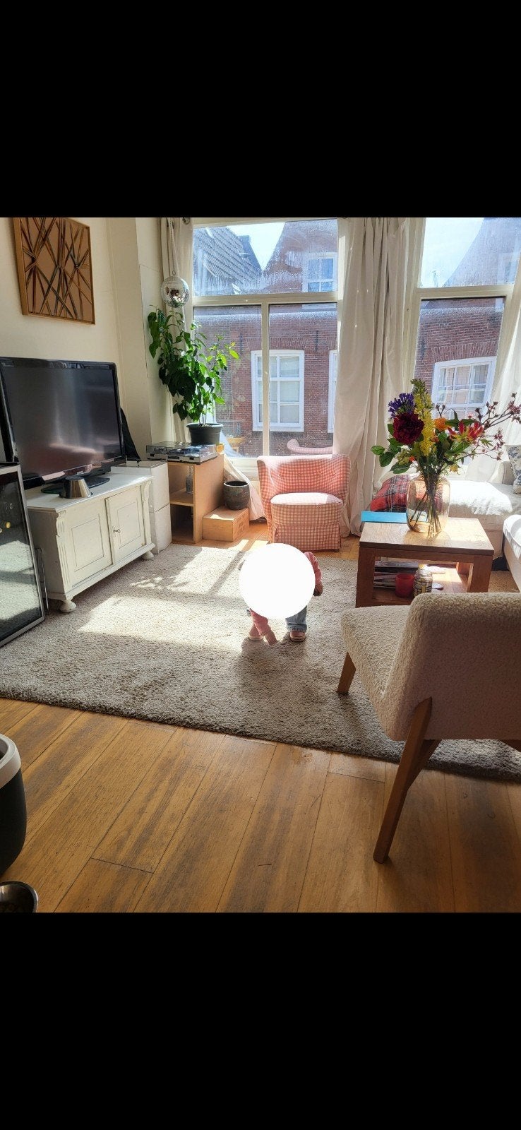 Gratis wit vloerkleed met kleine vlekken, Huis en Inrichting, Stoffering | Tapijten en Kleden, Ophalen, Gebruikt, Wit, 200 cm of meer