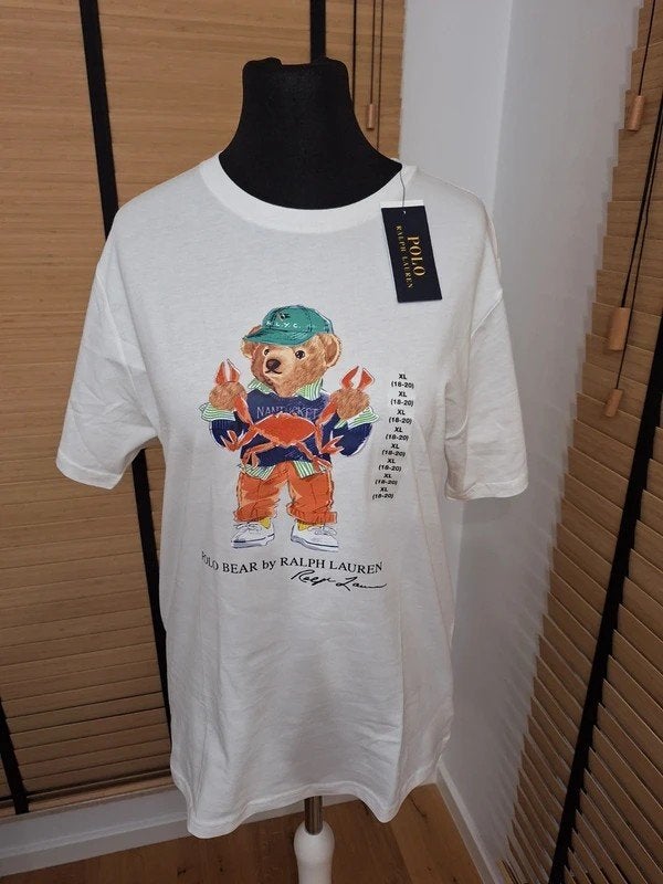Ralph Lauren Polo Bear T-shirt voor dames, maat XL, Ophalen of Verzenden, Nieuw, Maat 46/48 (XL) of groter, Korte mouw
