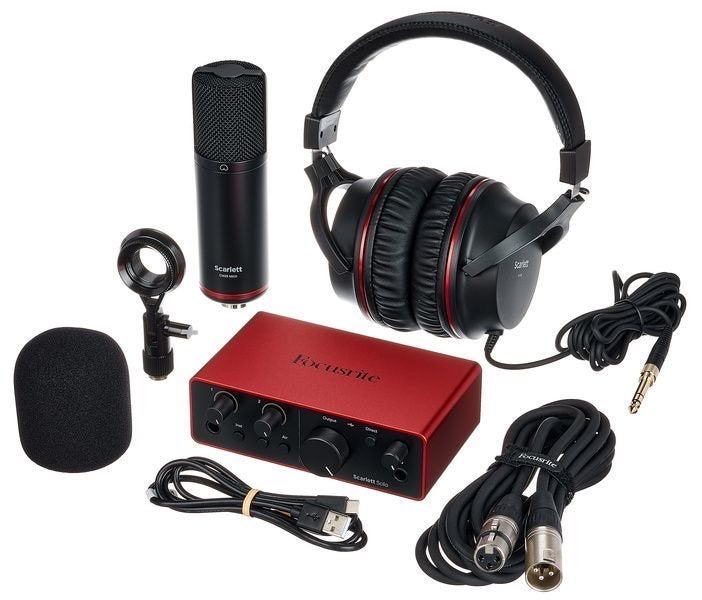 Focusrite Scarlett Solo Studio 3rd Gen Opname Bundel, Muziek en Instrumenten, Ophalen, Zo goed als nieuw, Studiomicrofoon