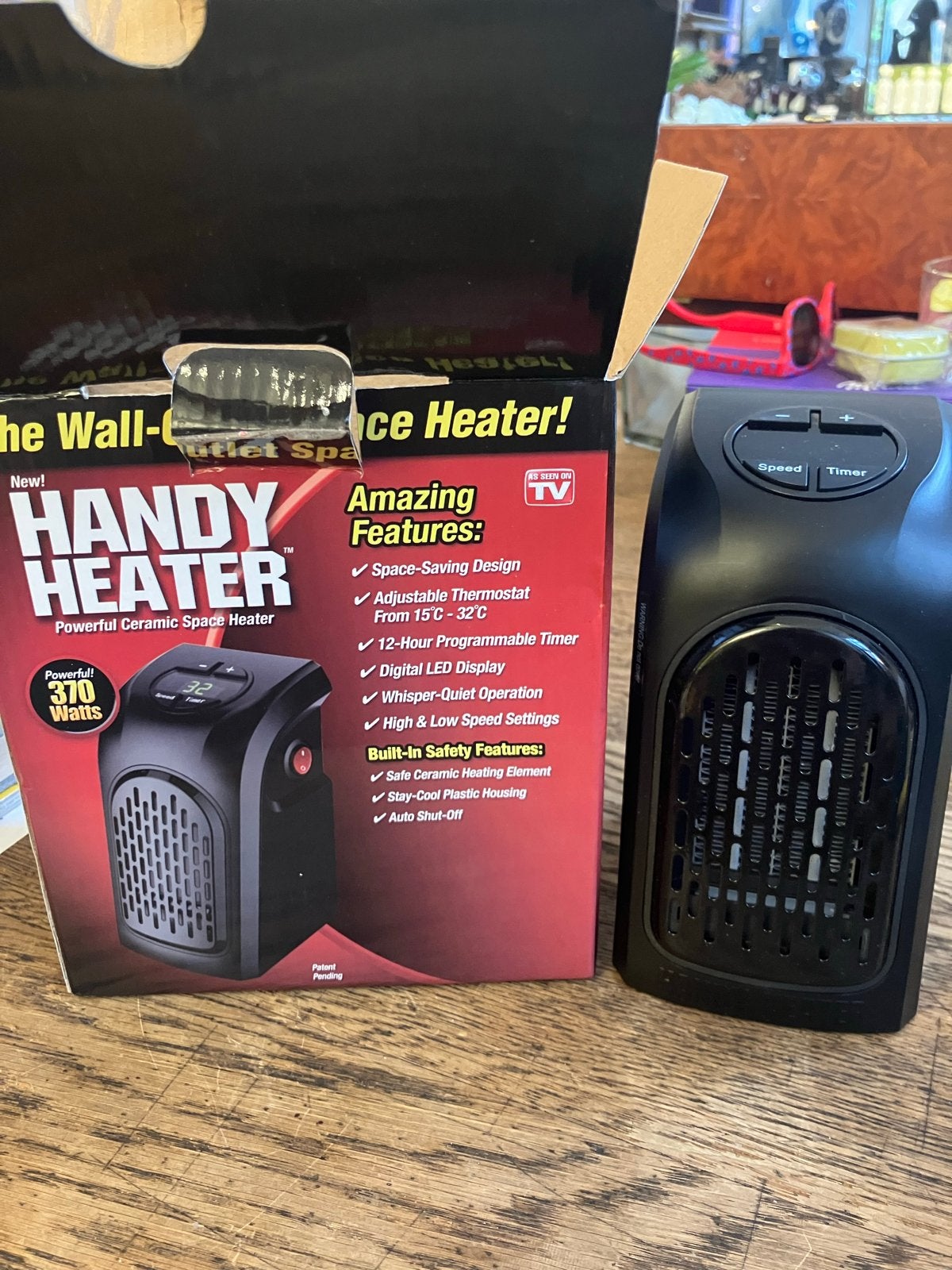Handy Heater Keramische Kachel - 370 Watt, Minder dan 30 cm, Minder dan 60 cm, Ophalen of Verzenden, 200 tot 500 watt