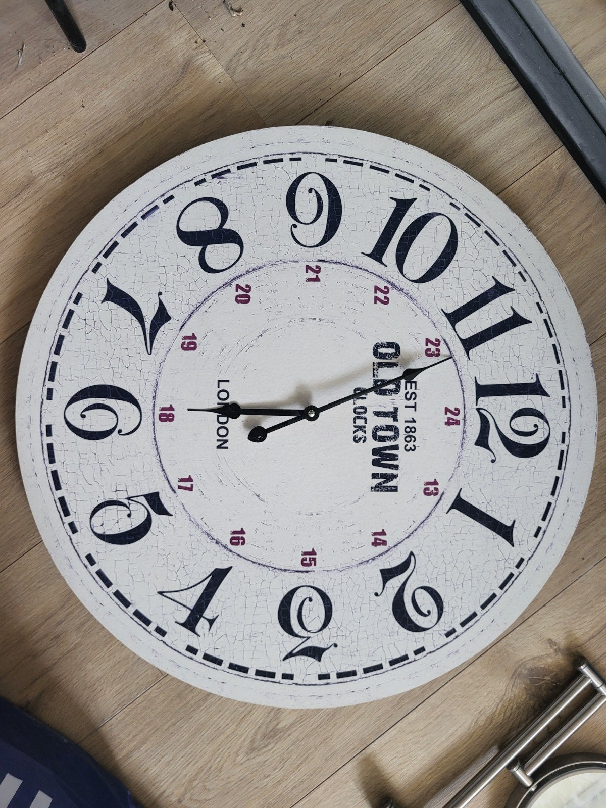 Vintage wandklok "Old Town London", Ophalen of Verzenden