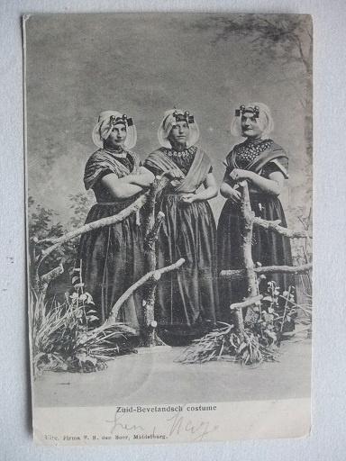 P185 Zeeland - Klederdracht Zuid-Beveland - 1911, Verzenden, Voor 1920, Gelopen, Zeeland