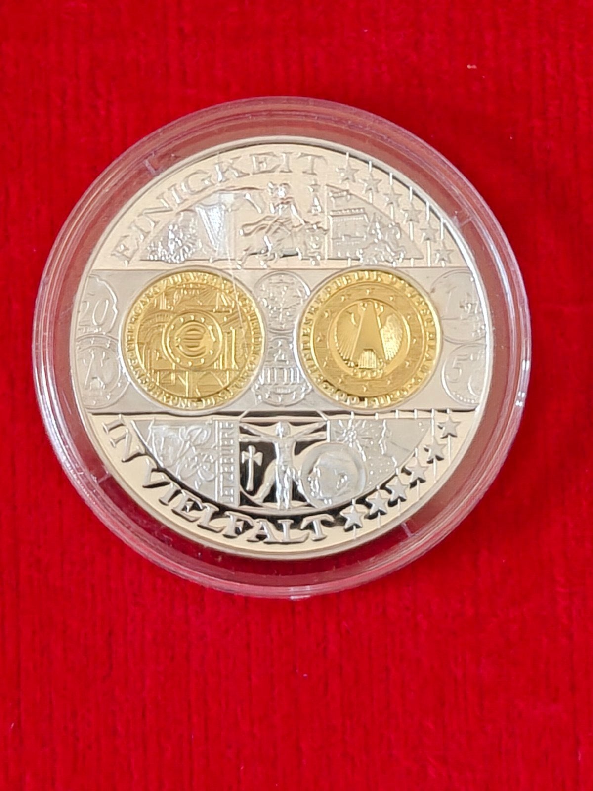 Zilveren herdenkingsmunt '1200 Jaar Duitse Munten', Verzenden, Duitsland, Losse munt, Goud