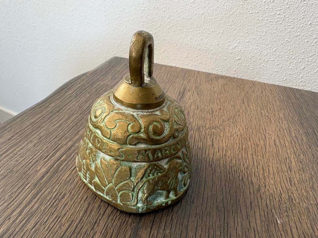 Koper/brons. Kloosterbel met de 4 evangelisten. Vintage., Ophalen of Verzenden, Koper
