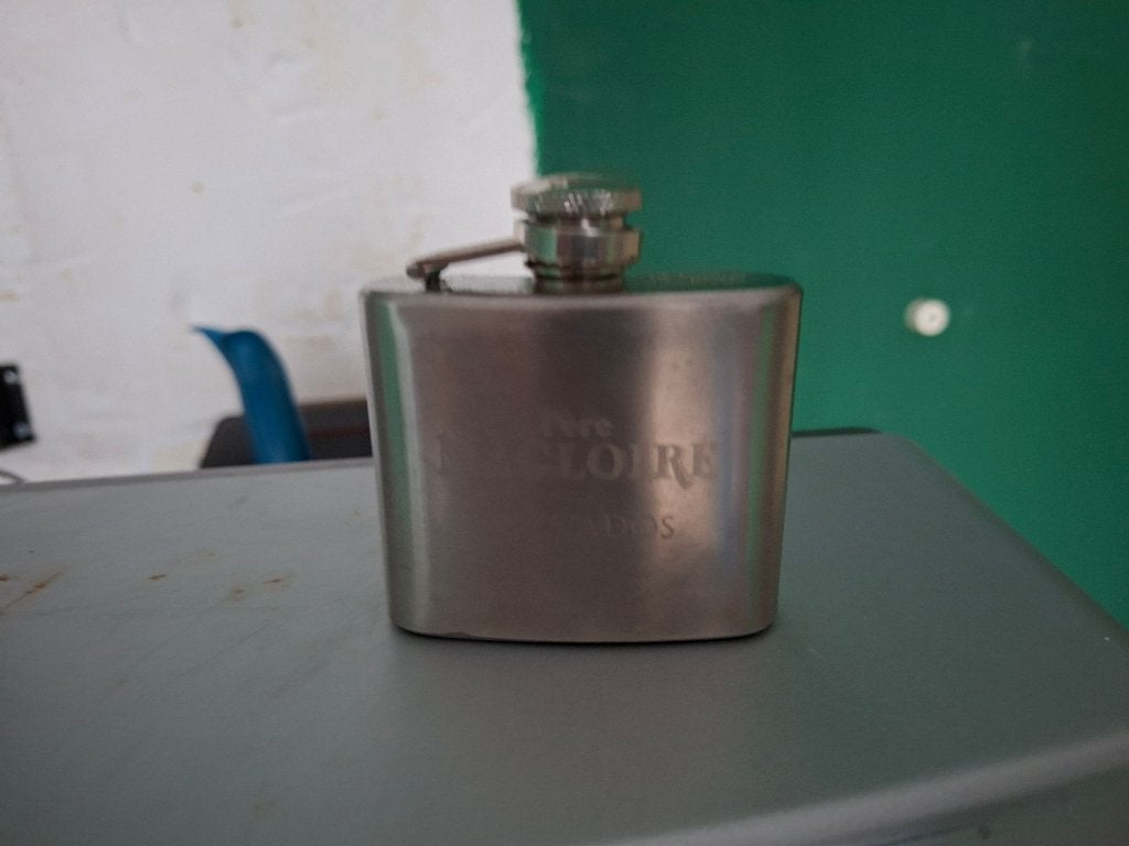 zakflesje Père Magloire Calvados, Verzamelen, Ophalen of Verzenden