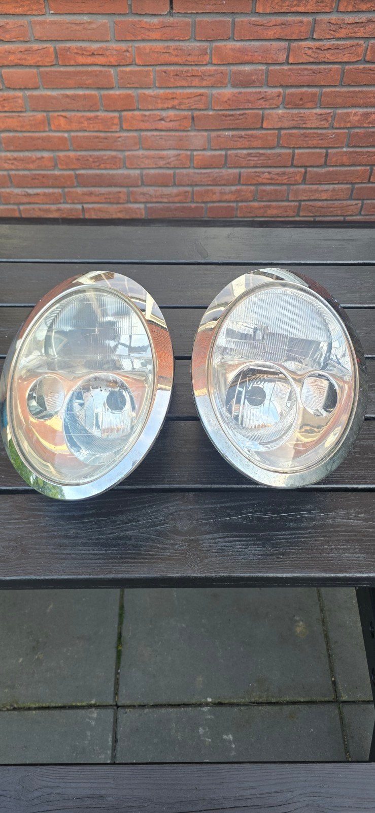 Mini Cooper/One R50 Koplampen Set (Links & Rechts), Auto-onderdelen, Verlichting, Mini, Gebruikt, Ophalen