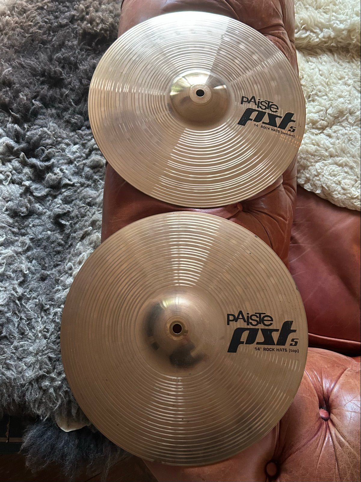 Paiste PST 5 Rock Hi-Hat 14", Gebruikt, Bekkens@hermanJager.nl, Drums of Percussie, Germany