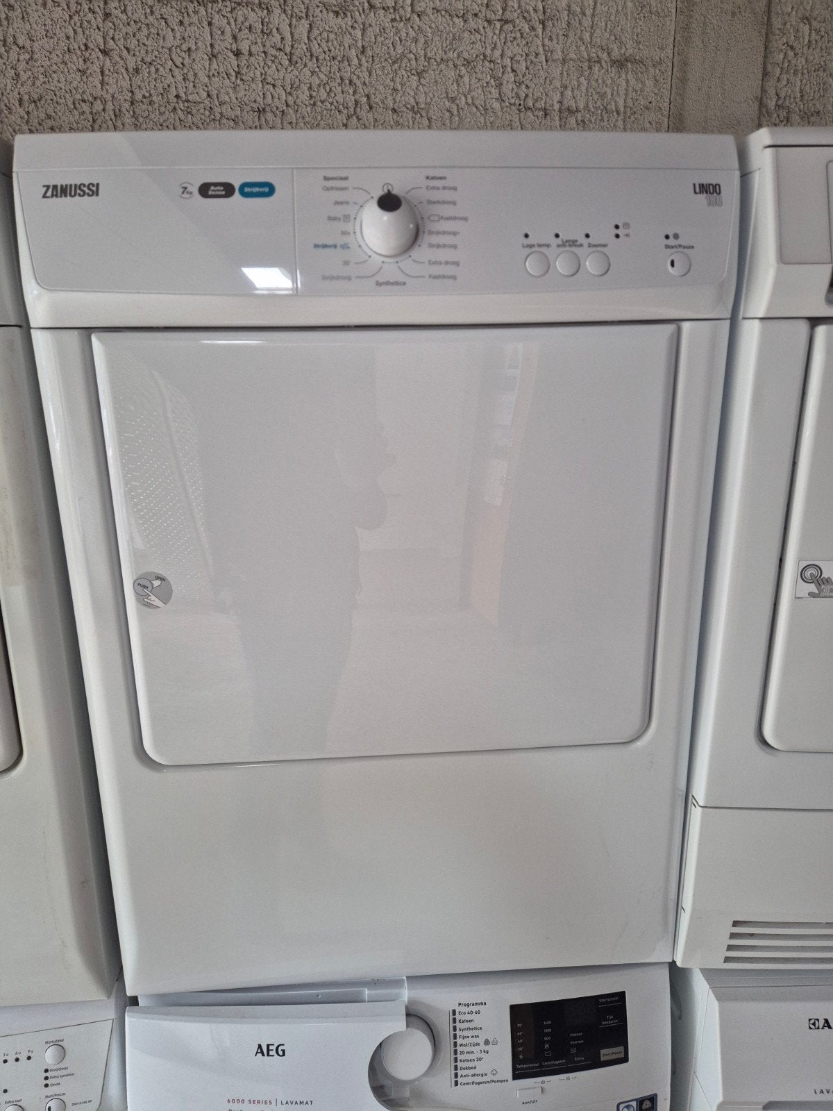 AEG-zanussi-Bosch wasdrogers, Witgoed en Apparatuur, 6 tot 8 kg, Ophalen of Verzenden, Condens, 85 tot 90 cm