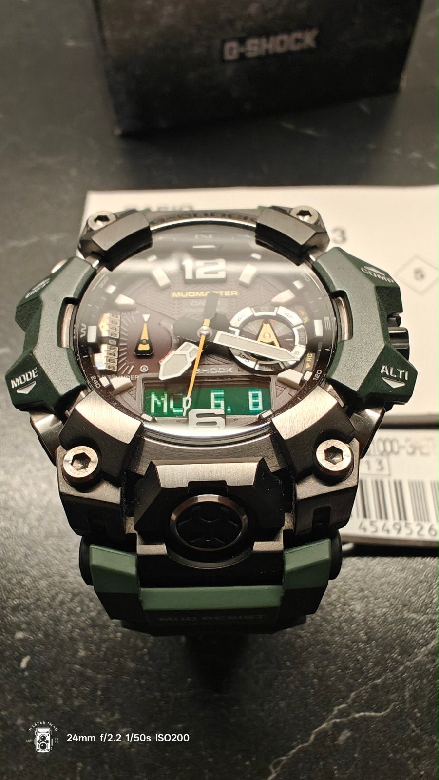 Casio G-Shock Mudmaster GWG-B1000-3AER - Zo goed als nieuw, Polshorloge, Nieuw, Kunststof, Ophalen of Verzenden