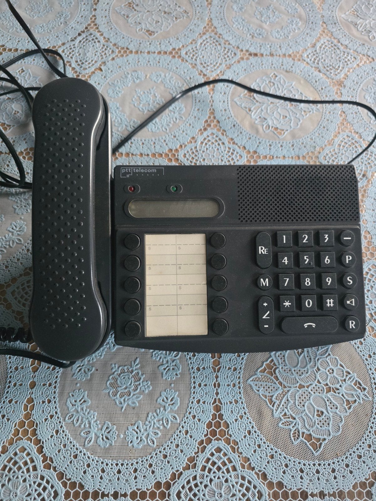 Vintage PTT Telecom Telefoon - Grijs, Telecommunicatie, Vaste telefoons | Niet Draadloos, Ophalen, Gebruikt