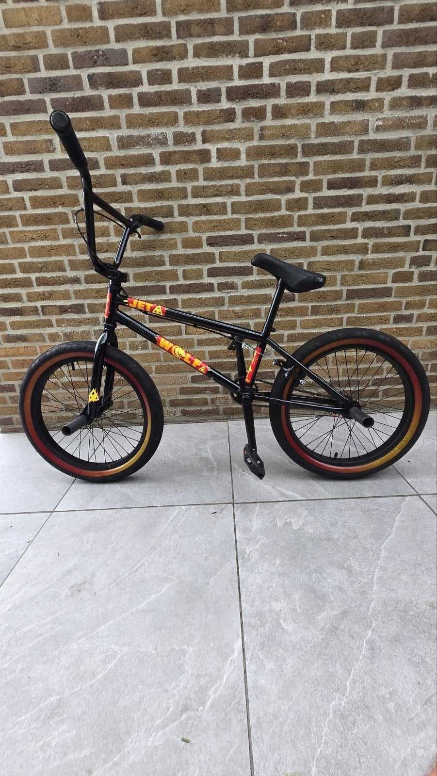 Jet BMX Wolf BMX Fiets - Zo goed als nieuw, Fietsen en Brommers, Fietsen | Crossfietsen en BMX, Ophalen, Staal, Velgrem, 20 tot 24 inch