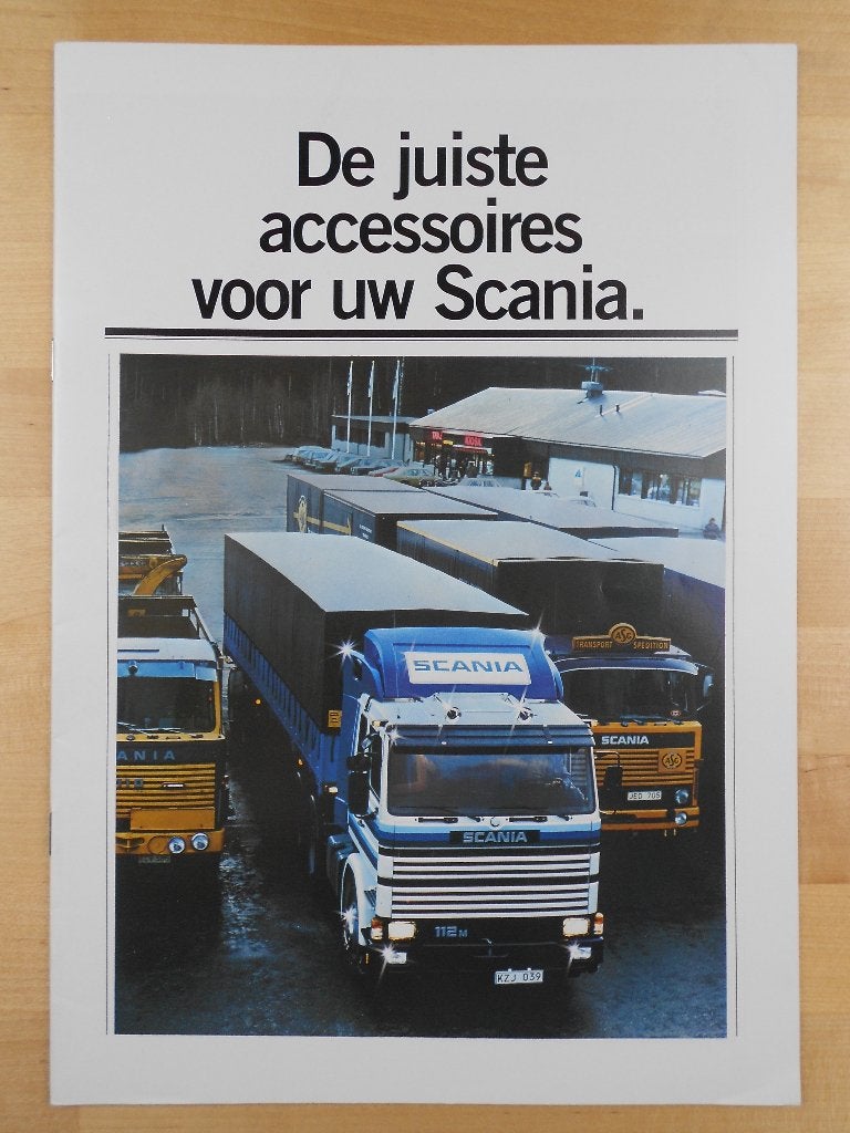 Scania Accessoires Brochure 1982 – 142 112 82 - NL, Ophalen of Verzenden, Zo goed als nieuw, Overige merken, Scania