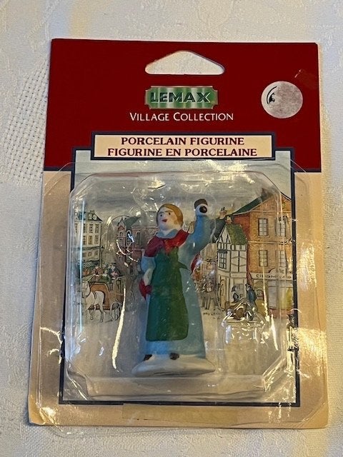 Lemax porseleinen ornament "Luid de bel voor het eten" 1996, Ophalen of Verzenden, Zo goed als nieuw