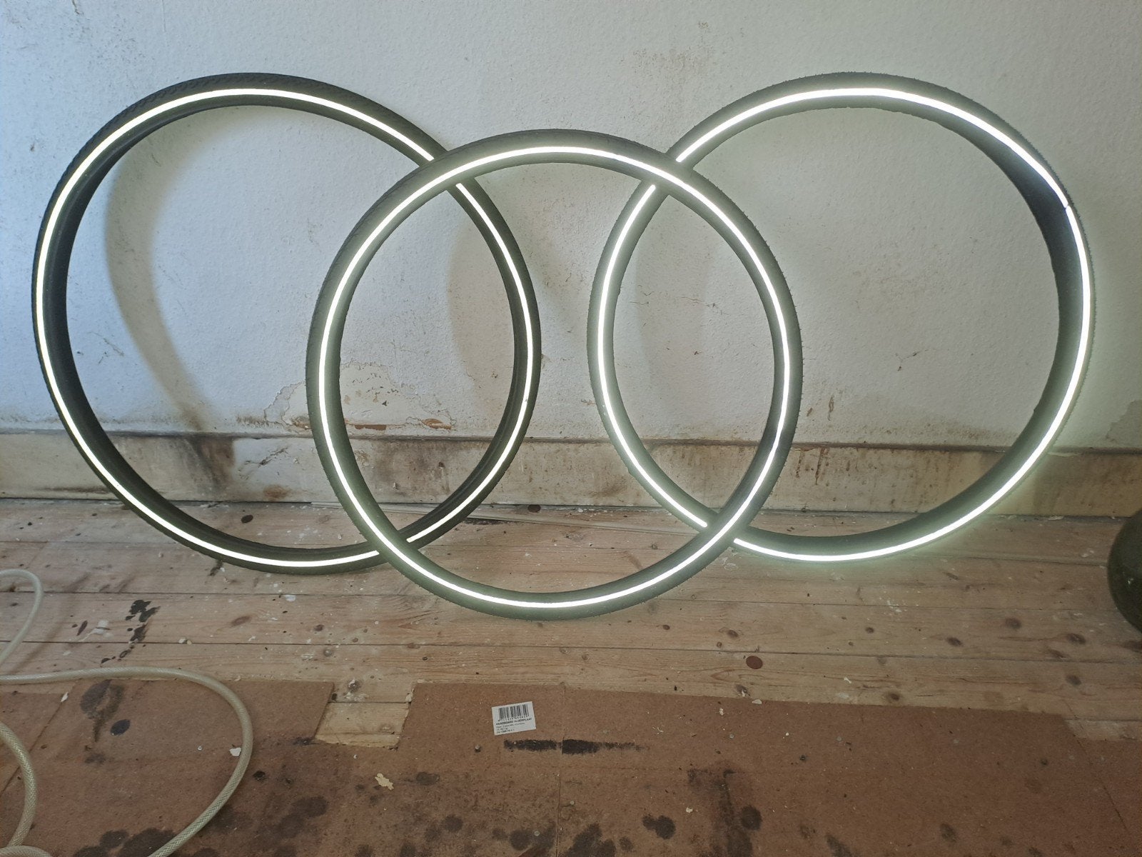 Set van 3 anti lek fietsbanden met reflecterende streep, Ophalen, Gebruikt, Band, Onbekend