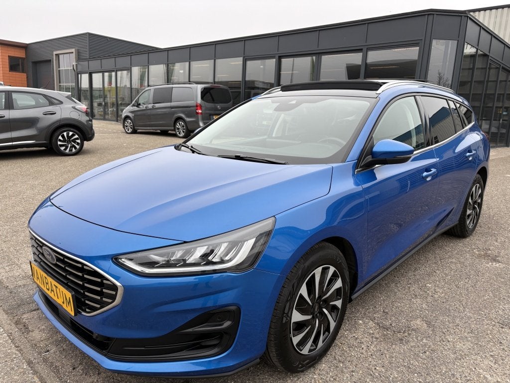 Ford FOCUS Wagon 1.0 Ecoboost Titanium X | Panodak, 12 maanden, Gebruikt, Blauw, Origineel Nederlands