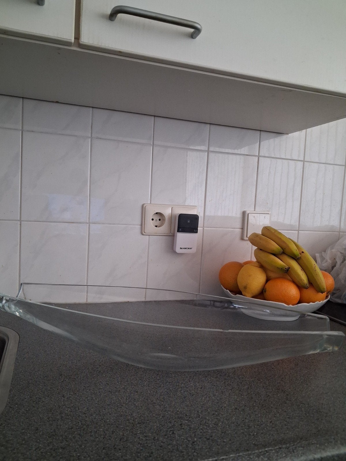 GRATIS ! PRACHTIGE ZWARE APART MODEL SCHAAL GRATIS !, Ophalen, Gebruikt, Overige kleuren, Glas
