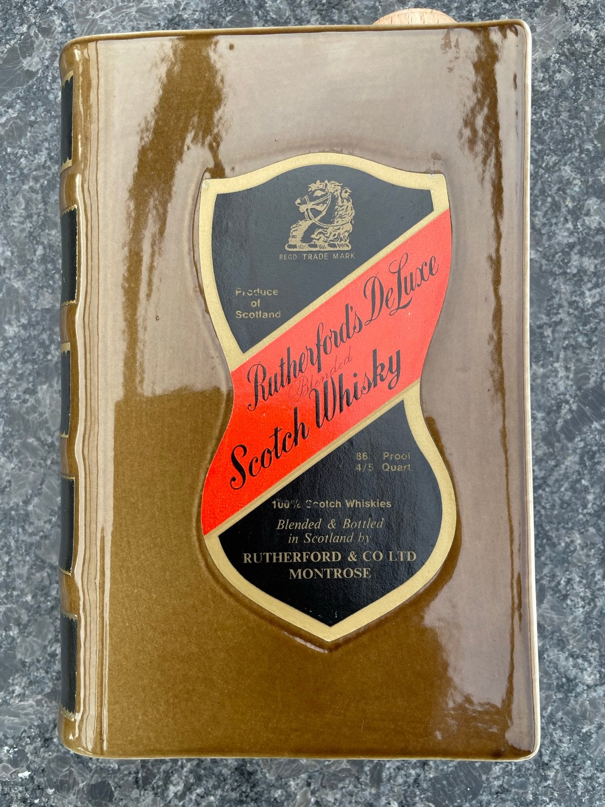 Vintage Rutherford's Deluxe Blended Scotch Whisky karaf, Ophalen of Verzenden