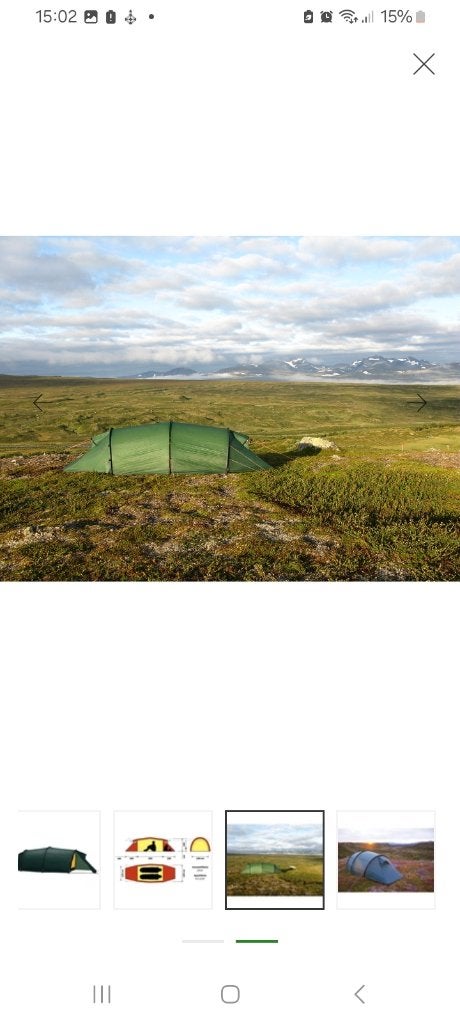 Hilleberg Kaitum 2 incl. footprint, Ophalen of Verzenden, Zo goed als nieuw, Tot en met 4