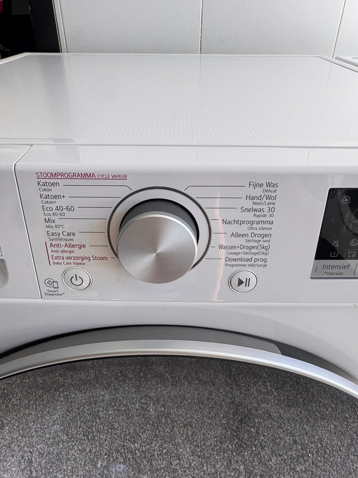 LG DIRECT DRIVE WAS-DROOG COMBI met 2 jaar garantie, 6 tot 8 kg, N, N, Refurbished
