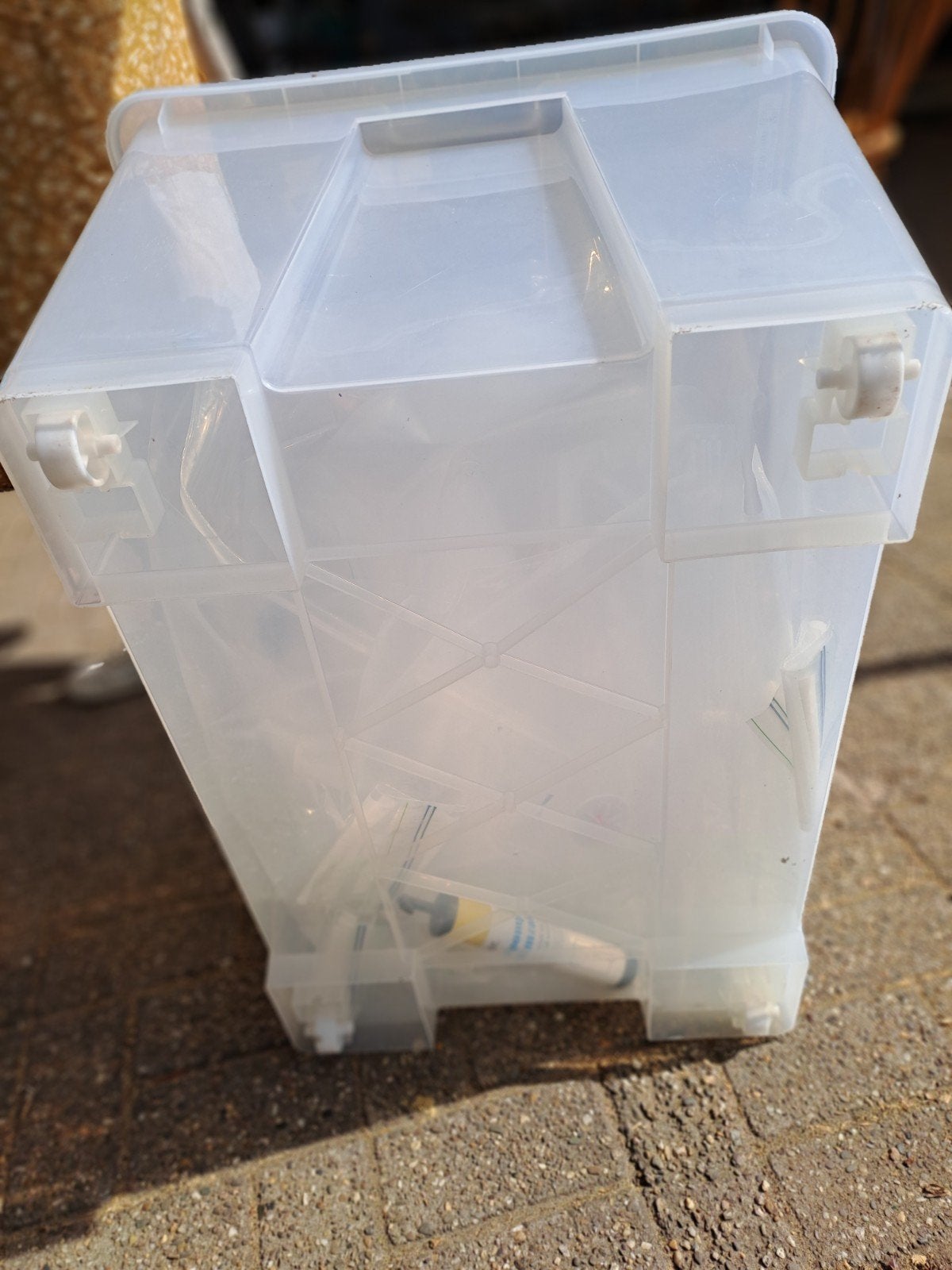 IKEA SAMLA opbergbox met deksel - 130L, Kunststof, Gebruikt, 50 tot 100 cm, Ophalen of Verzenden