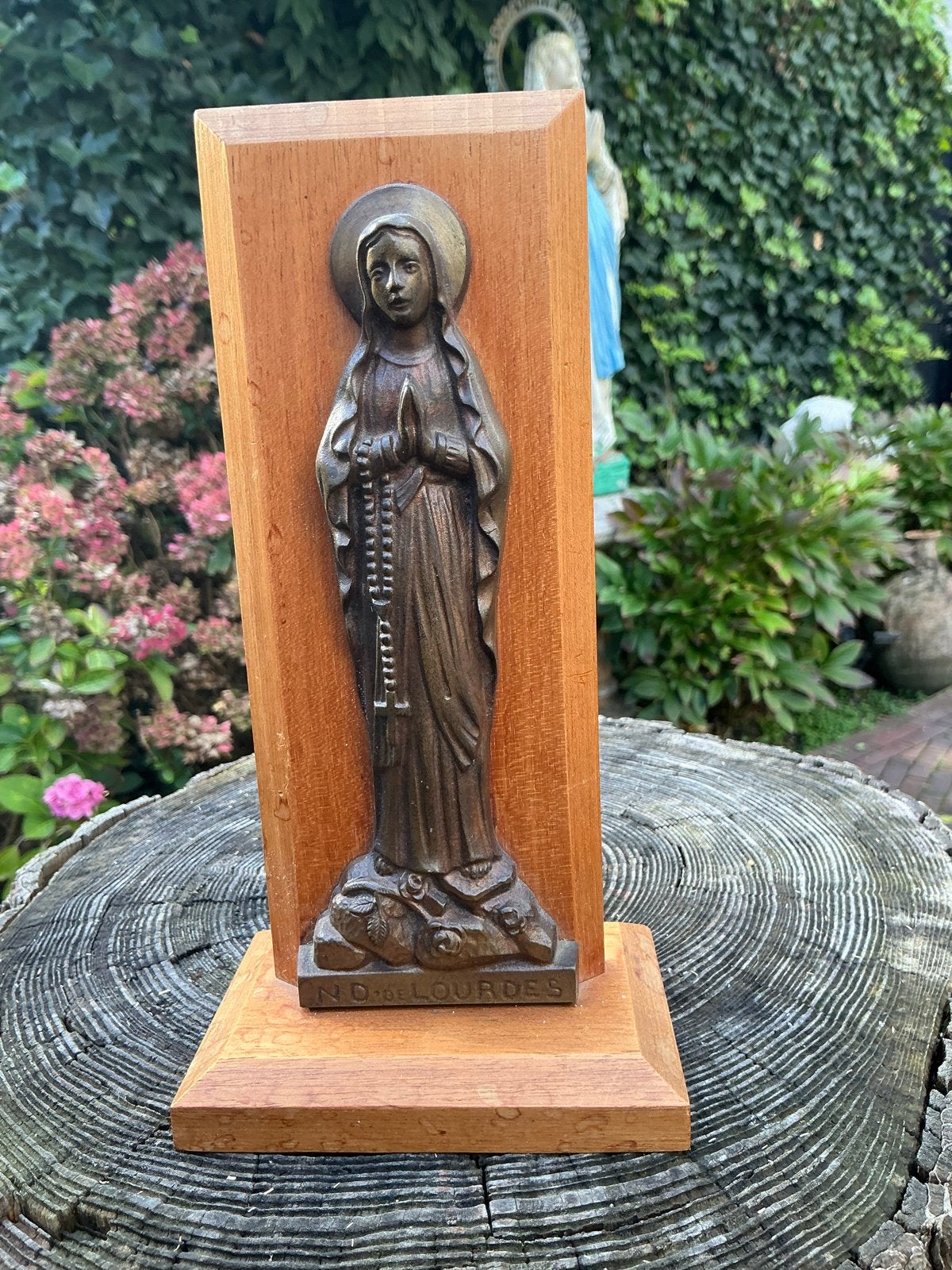 Antiek staand huisaltaar ❤️ O.L.V. van Lourdes (Golleb), Ophalen of Verzenden