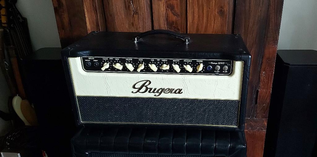 Bugera Vintage 55HD 2-Channel Valve Guitar Amplifier Head, Muziek en Instrumenten, Versterkers | Bas en Gitaar, Ophalen, Gebruikt