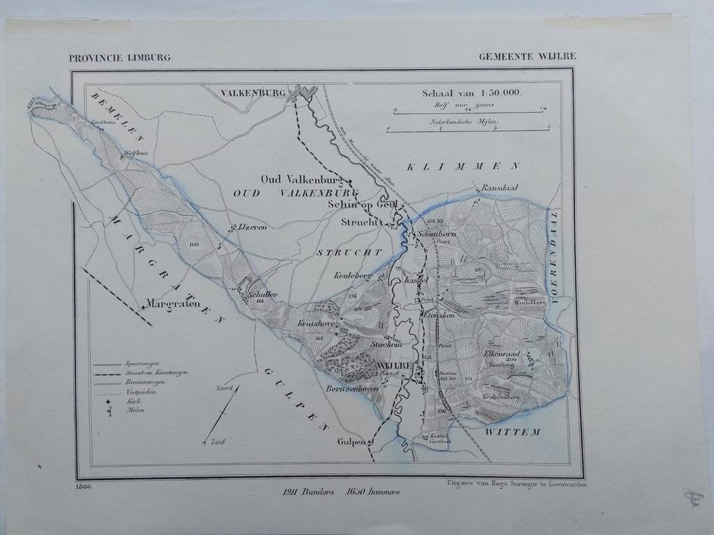 64 / Wijlre Margraten Valkenburg Schin op Geul J. Kuyper, Antiek en Kunst, Ophalen of Verzenden
