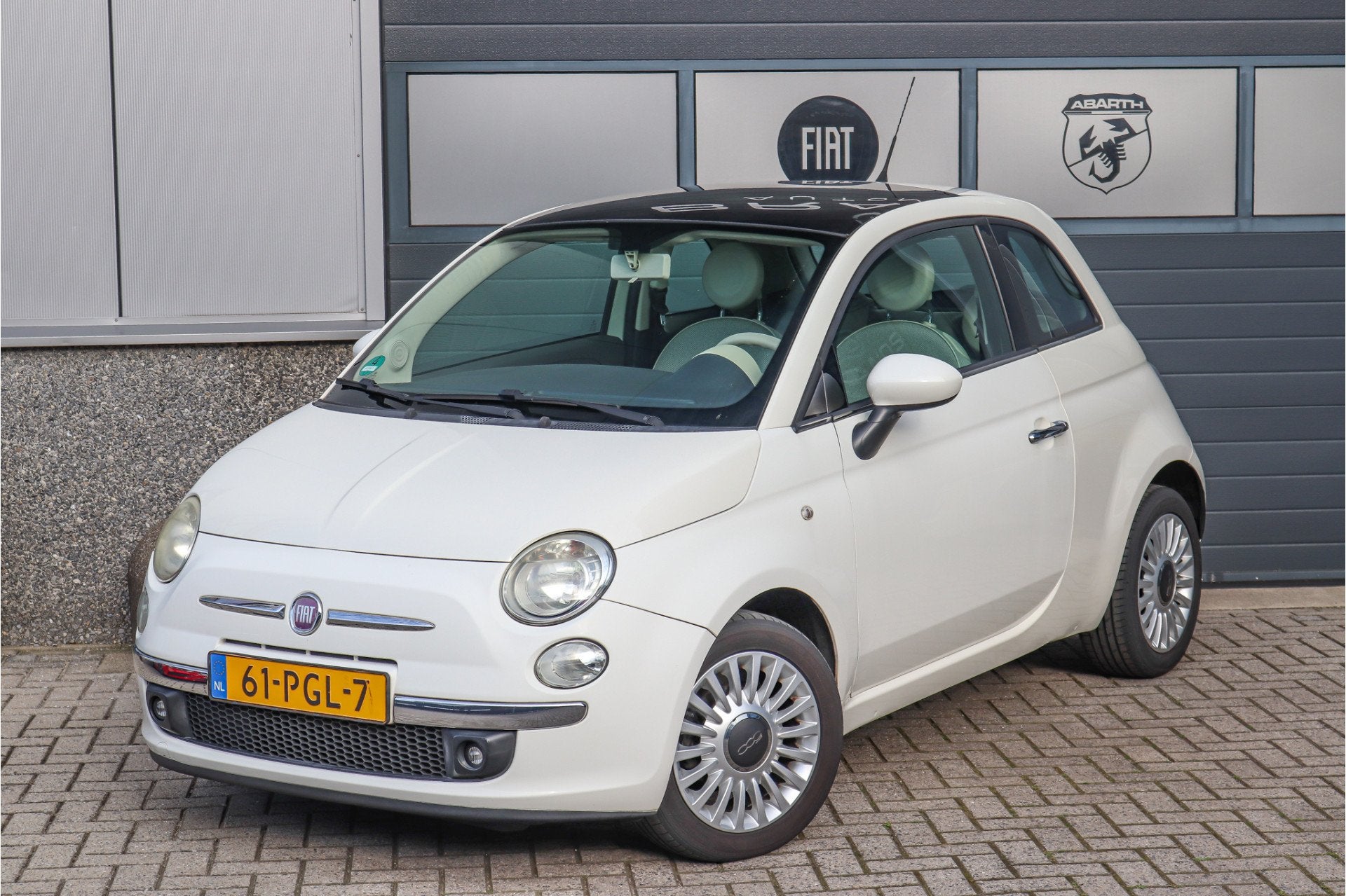 Fiat 500 1.2 Lounge Pano Airco LM velgen PDC Inruilkoopje, Stof, Gebruikt, 4 cilinders, 840 kg