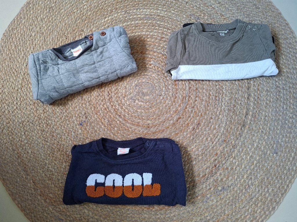 Set van 3 truien - mt 68, Kinderen en Baby's, Babykleding | Maat 68, Ophalen of Verzenden, Zo goed als nieuw, Jongetje, Truitje of Vestje